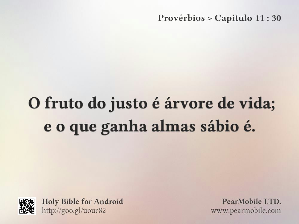 Provérbios, Capítulo 11:30